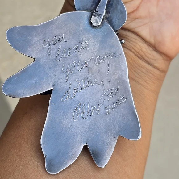 Artisan ART IN MOTION heavy high-grade 7 dwarfs variscite 925 sterling silver - Picture 13 of 17